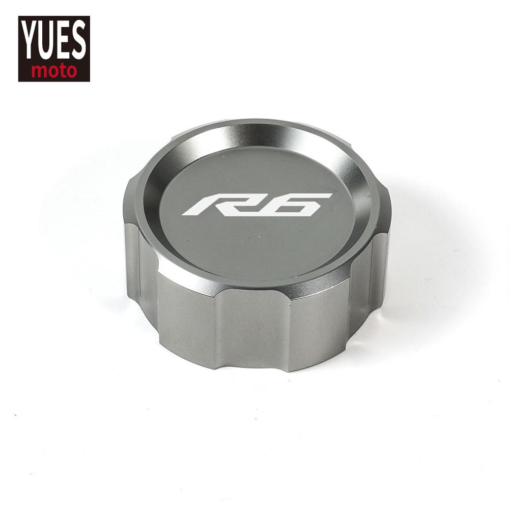 Motorcycle Accessories Front & Rear Brake Reservoir Fluid Cover For Yamaha YZF R6 2009- 2015 2016 2017 2018  