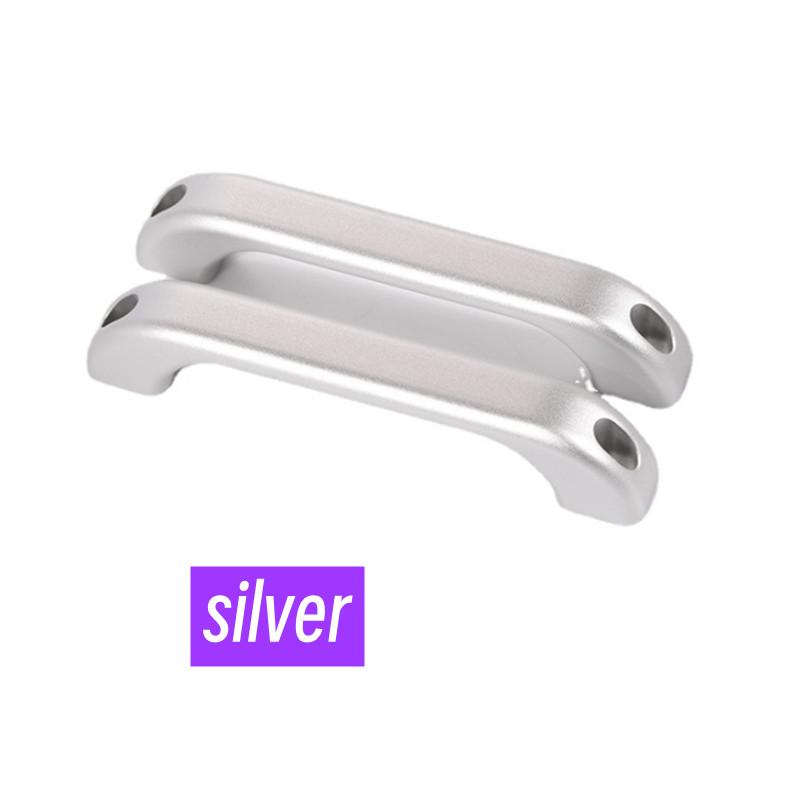 

Внутрішня дверна ручка з алюмінієвого сплаву для Land Rover Defender 90 110 04-18 Прикраса ручки A/B-стійки салону автомобіля срібний