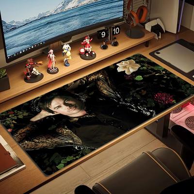 Damon Salvatore Large Size Mouse Pad Large Gaming Table Cushion Non-slip Laptop Tablet Big Mousepad XXL Mat Mini PC Playmat With Lock Edge