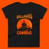 Halloween Kommt Horror Gruselig Geist Spukhaus Gruselige Jahreszeit Damen T-Shirt Herren Oberteile Unisex Oberteil