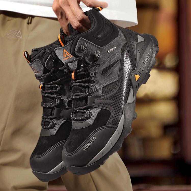 Hantu Women's and Men's Waterproof Non-Slip Hiking Shoes - Shock-Absorbing, Professional Mountaineering Footwear for Spring and Autumn