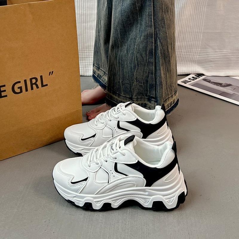 Fashion 2025 Sneakers Women Platform Flat Shoes Woman Shoes Green Casual Trainers Ladies Chunky Sneakers Women Shoes