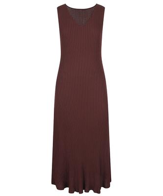 MAREMONTE V-Neck Sleeveless Long Dress_M237Mop54P0