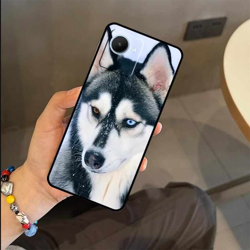 Animal Wolf Dog Husky Case For Realme C65 C67 C61 C53 C55 C51 C25 C63 C71 C75 GT6 GT7 Pro 11 12 13 14 15 Pro Plus