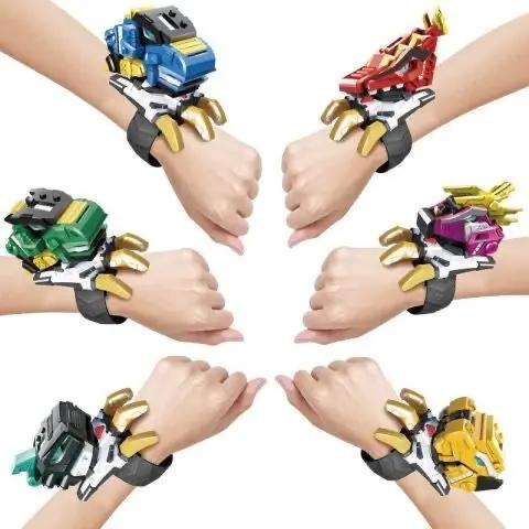 Genuine Mini Secret Service Watch Toy Boy Mecha Deformation Robot Super Dinosaur Power