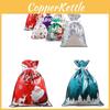 Christmas Large 10 Gift Bag With Ribbon Candy Cookie Sack Packing Xmas Wrapping