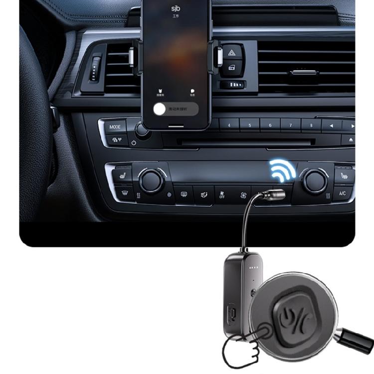 Wireless Bluetooth-compatible Sound Transmitters 3.5mm Auxes Receiver 15H Battery Lifes Low Latency 10m Ranges Car Home Stereos
