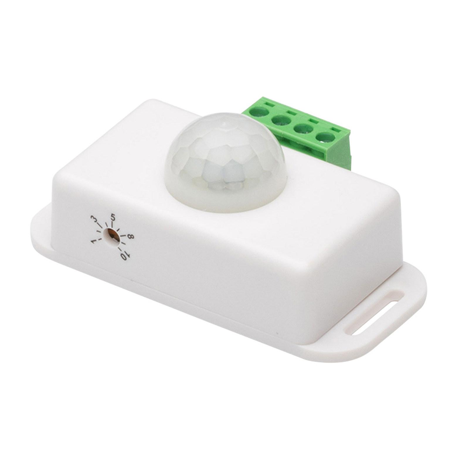 

DC 12V 24V PIR Датчик движения света Инфракрасный Датчик присутствия человека Регулируемая задержка 1-10 минут для Входа Шкафа Кладовой China Mainland
