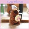 Porte-clés Peluche Capybara Breloque Sac à Dos Avec Remplissage en Coton PP Animal en Peluche Doux Pour Enfants Adolescents Décor