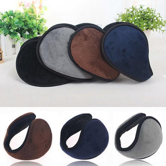 Ladies Men Winter Black Soft Plush Earmuff Wrap Band Warmer Grip Earlap Ladies Men Winter Black Soft Plush Earmuff Wrap Band Warmer Grip Earlap