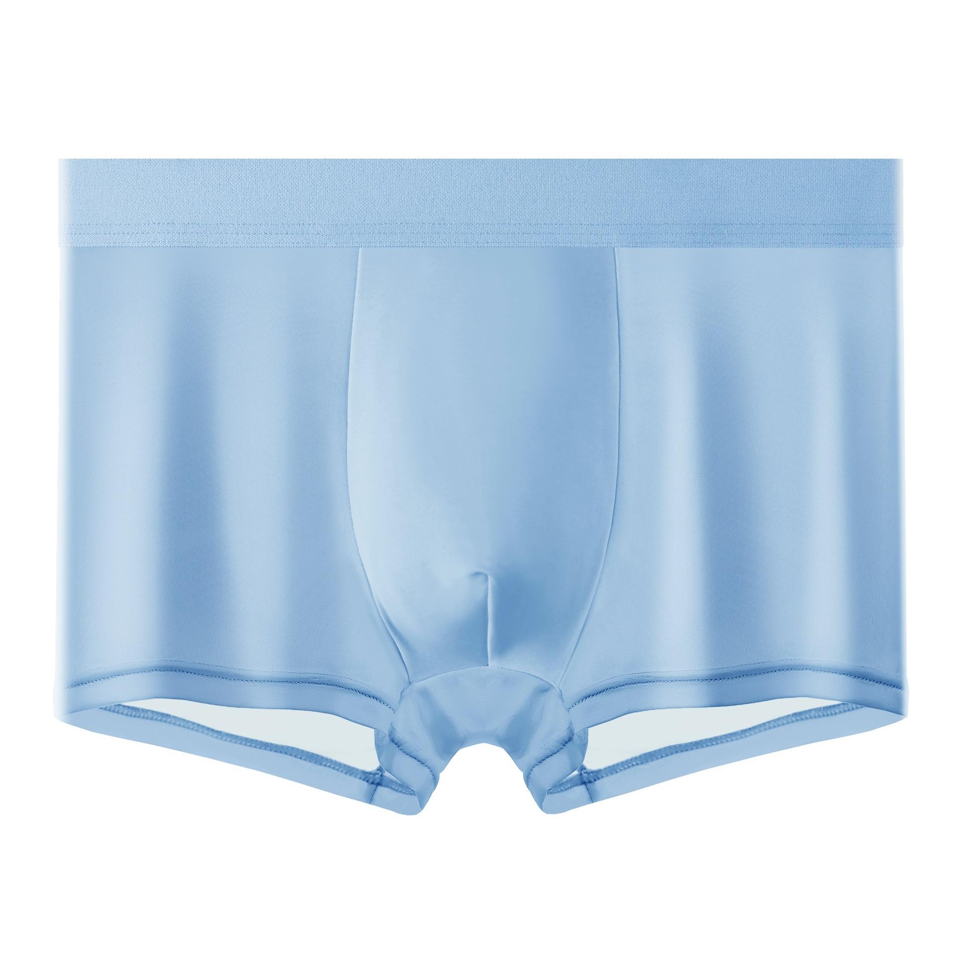 

1 шт. Чоловічі шовкові трусики-боксери безшовна нижня білизна Чоловічі ультратонкі дихаючі чоловічі труси-боксери 4XL