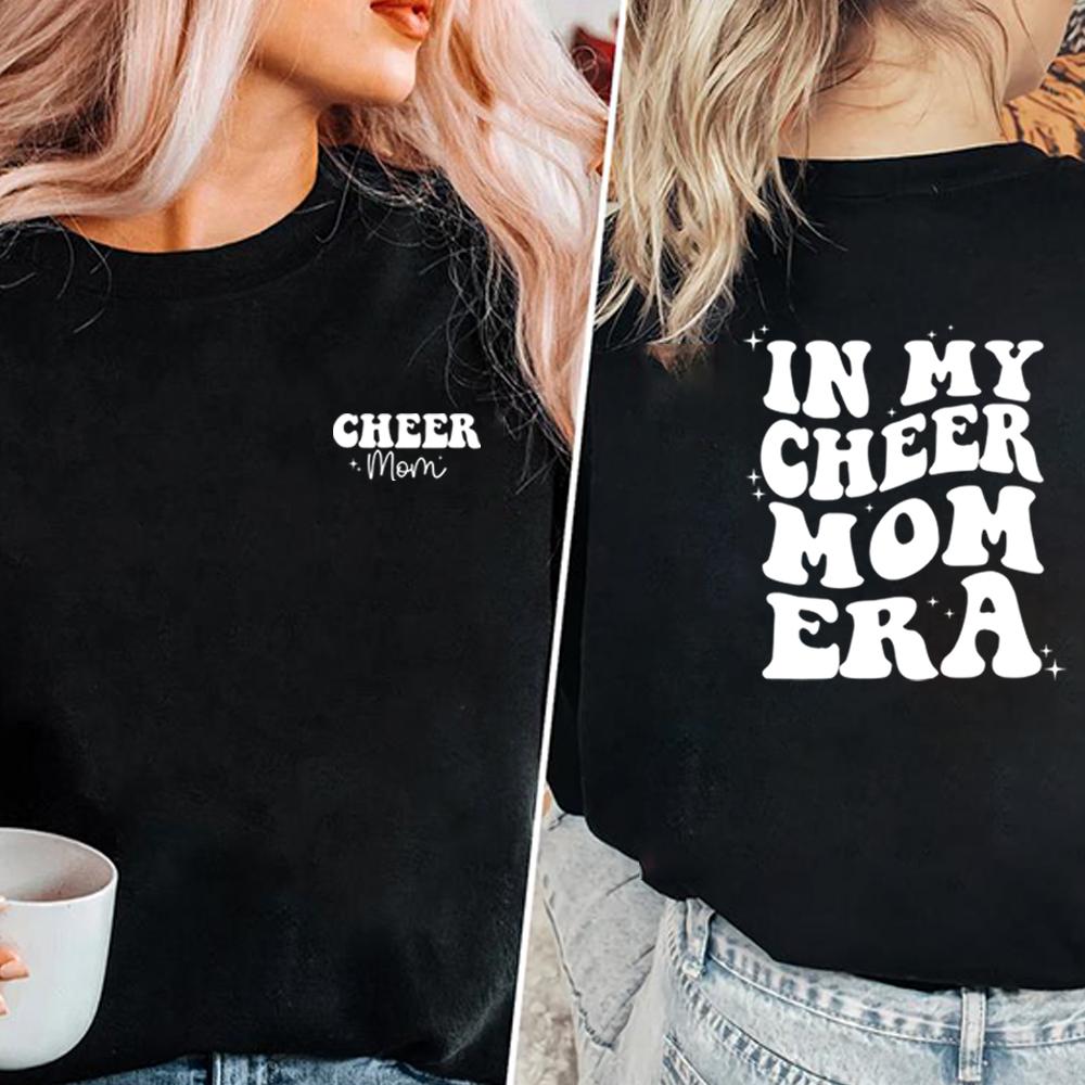 In My Cheer Mom Era Sweatshirt Cheer Mama Hoodie Cheer Mom Life Sweatshirt Women Clothes Mother Pullover Mama Gift