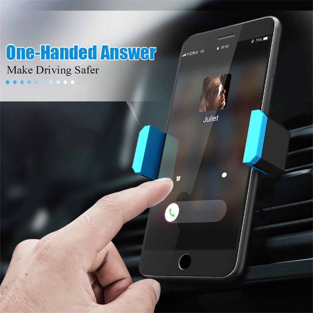 Xiaomi 360° Rotation Car Phone Holder Car Air Vent Clip Mount Stand For iPhone Samsung Xiaomi Universal GPS Navigation Smartphone Stand