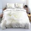 3D Design Flowers Duvet Cover Sets Bed Linens Bedding Set Quilt/Comforter Covers Pillowcases 240x220 Size Black Home Texitle