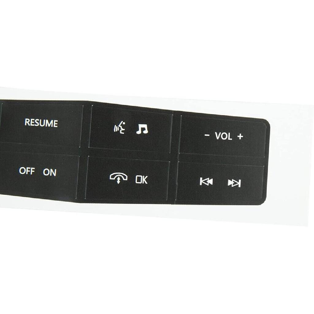 Dash Button Repair Kit Steering Wheel Control Button Worn Peeling Repair Kit Decals Stickers for Ford Mustang 2010 2011 2012 Car Accessories