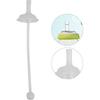 Jerliflyer 4pcs Bottle straws, hydrojug straw wide mouth silicone gravity ball design baby straw replacement no leakage baby drinking tools