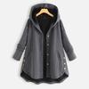 Damen Herbst- und Winter-Mittelmantel mit Kapuze, Lässige Warme Damen Baumwollwattierte Jacke Oberteile