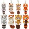 Mofusand Long Tailed Animals Plush Doll Cute Shark Cat Doll Kawaii Stuffed Toy Gift for Kids