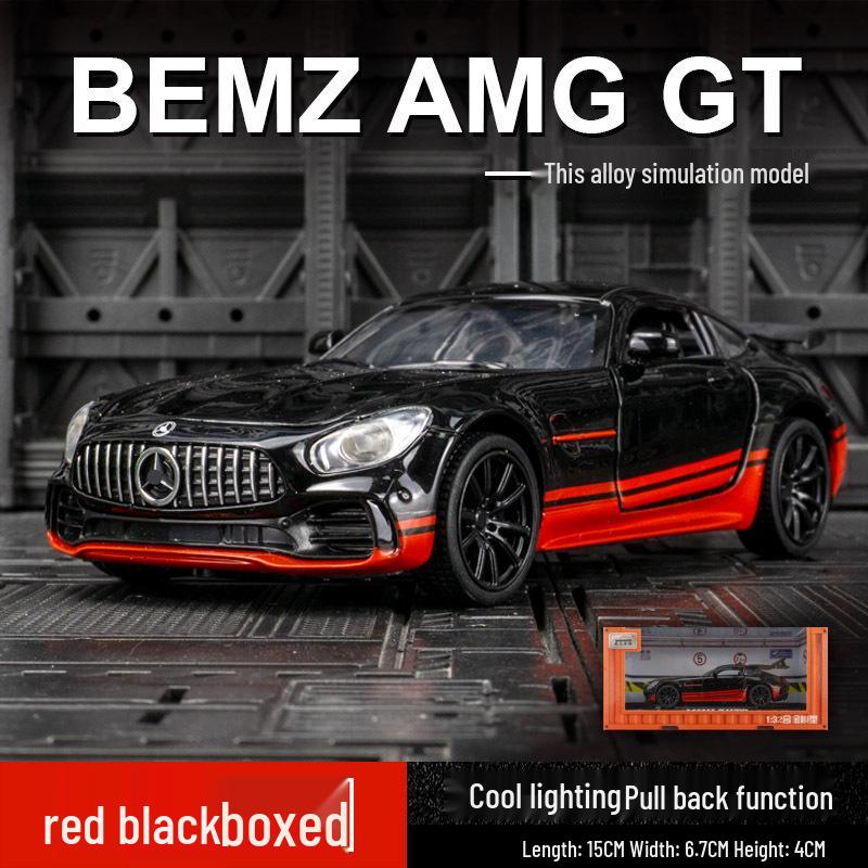 

Jianyuan 3222A Сплавное купе Mercedes-Benz GT Имитационная игрушечная машина с инерционным механизмом, звуковыми и световыми эффектами