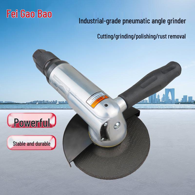 Gaobao 5" Industrial Pneumatic Angle Grinder 125mm Air-Powered Grinding & Polishing Tool