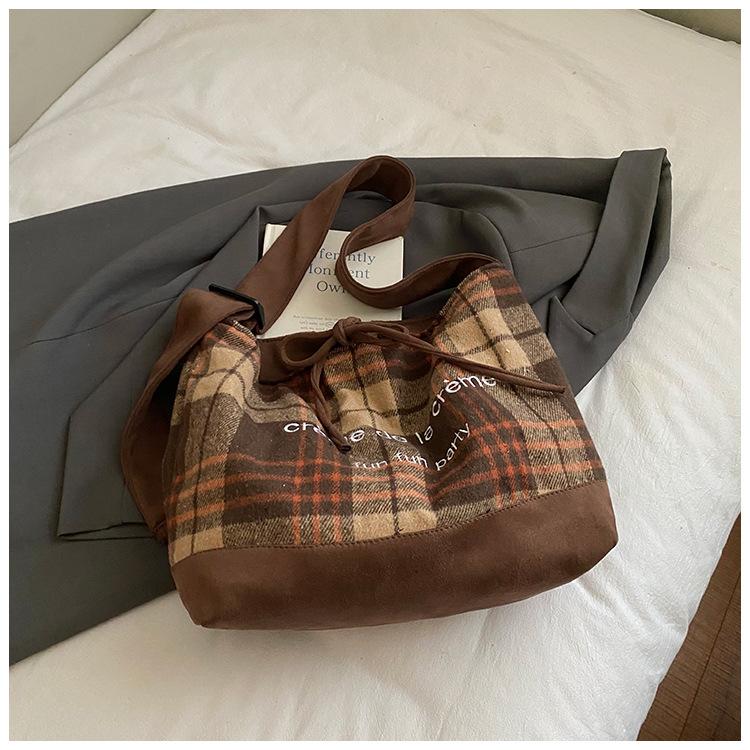 

2025 autumn retro leopard print simple bag large capacity denim tote bag messenger bag lazy style casual shoulder bag