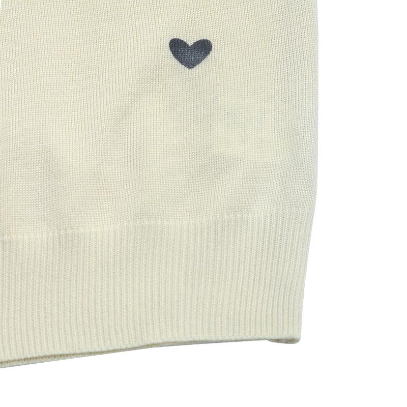 New Autumn Heart Print Round Neck Sweaters for Women Fashion Winter Clothing Elegant Casual Knitted Sweater Woman Vintage Sweet Loose Knitwear 24732