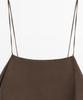 Masimodutti Ruffle Detail Strap Mini Dress