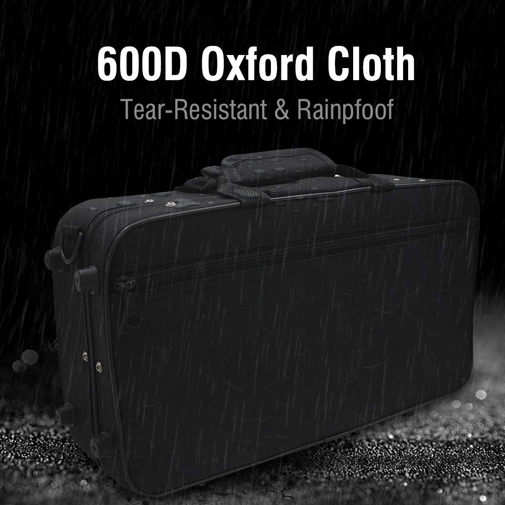 Clarinet Case 600D Oxford Good Quality Easy To Carry Large Capacity Clarinet Protection Easy To Grip Reed Case