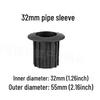Cement Floor Deck Umbrella Stand Clip Holder - Four-Hole Iron Pipe Base Accessories