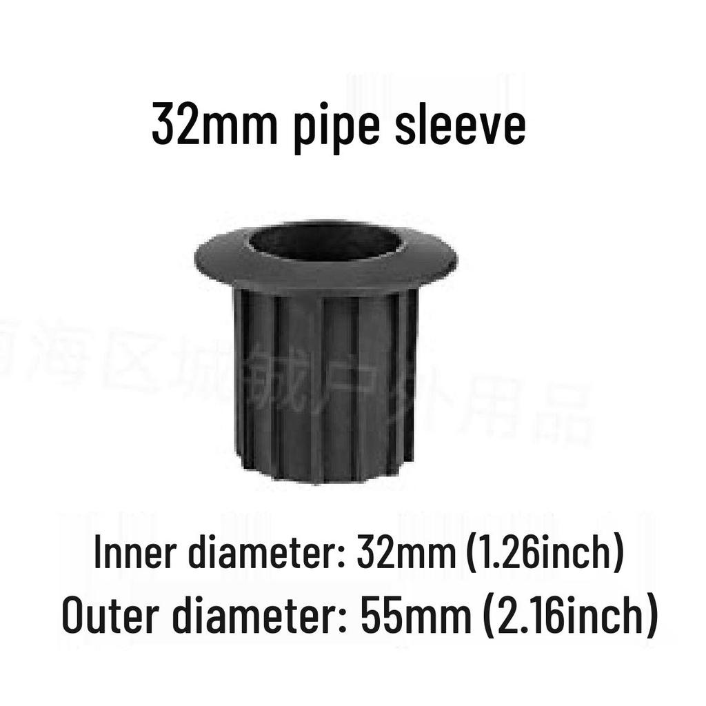 Cement Floor Deck Umbrella Stand Clip Holder - Four-Hole Iron Pipe Base Accessories