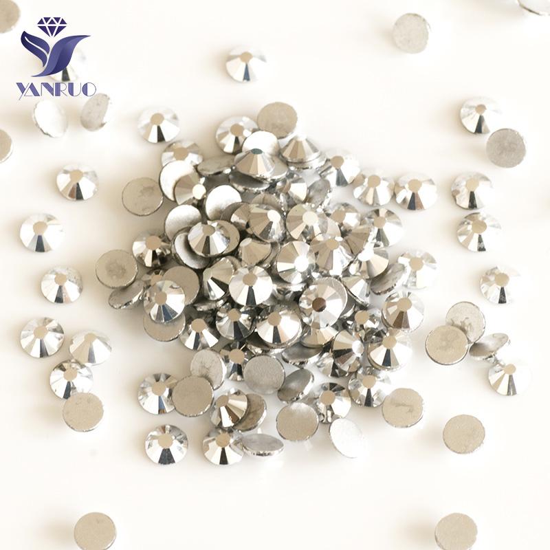 Glass Colorful Flat Back Non Hot Fix Rhinestone Crystals Dress Rhinestone SS3-1440pcs/Pack