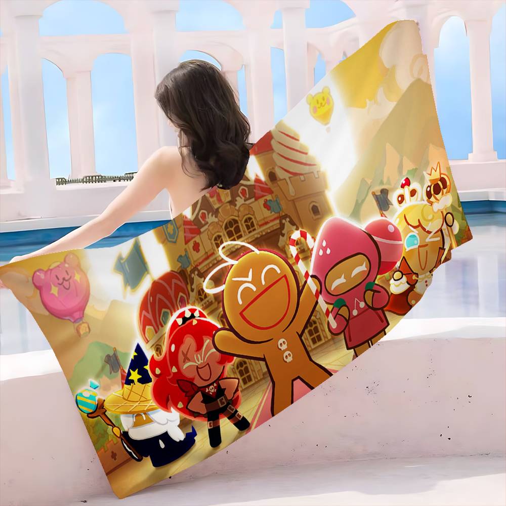 Game C-Cookie R-Run K-Kingdom Beach Towel Colorful Bath Towels for Girl Microfiber Quick Dry Sand Free Beach Yoga Pool