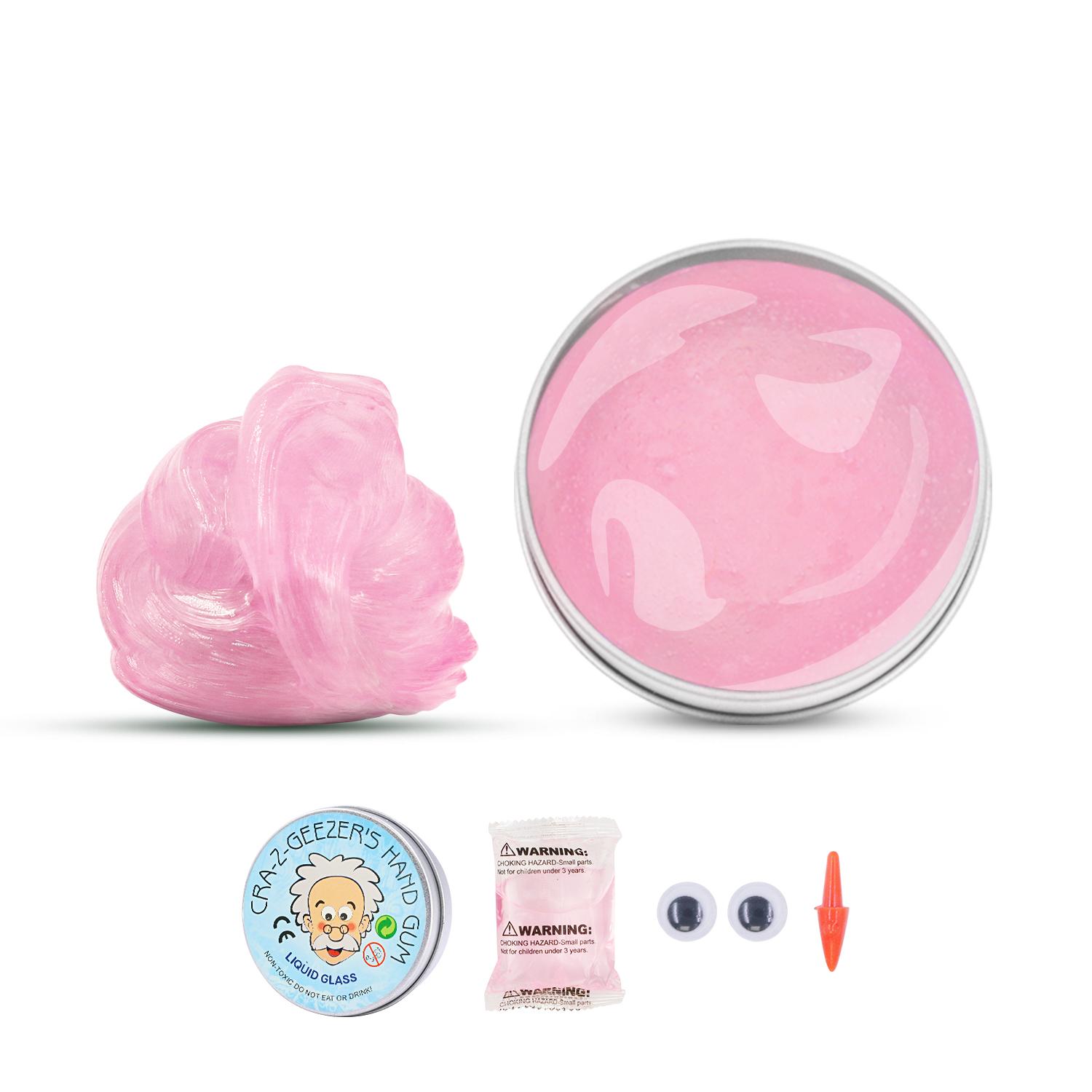 

Жидкий стеклянный грязевой слайм, DIY ручная работа, забавный, снимающий стресс, без запаха, прозрачный цветной слайм, забавная игрушка ручной работы розовый