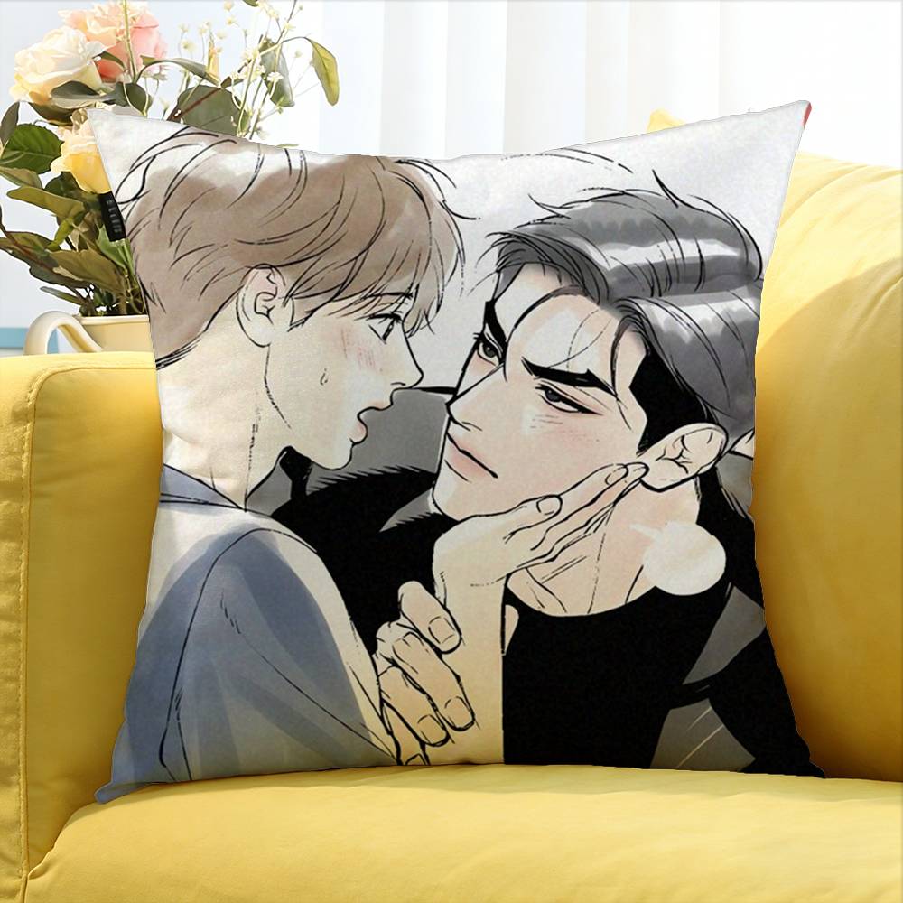 Bl Manhwa Jinx Joo Jaekyung Kim Dan Anime World Various Sizes Square Pillow Case For Car Home Bedchamber Decor