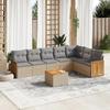 VidaXL Garden Lounge Set with Cushions 8 Pcs, Patio Sofas, Patio Furniture Set, Outdoor Furniture, Beige 3227718