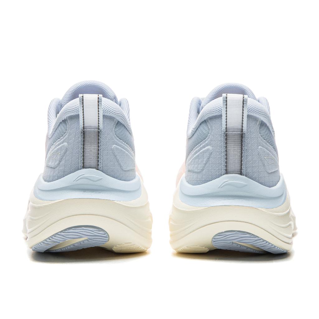 LiNing Lingbo V3 Thick Sole Height Increasing Versatile Soft Rebound Running Shoes Women Sneakers White Pink Blue ARSW112-1