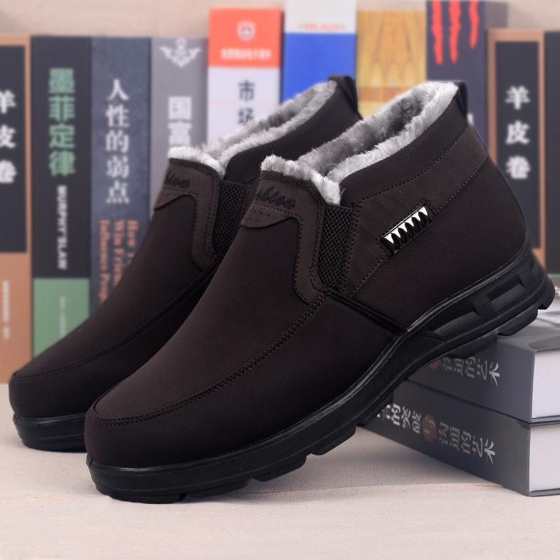 Cotton shoes men's winter cotton shoes waterproof thickened thermal polyurethane Beijing large soft-soled cotton boots