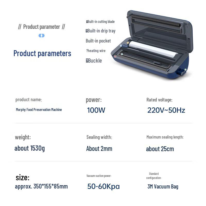 Morphyrichards MR1118 Automatic Dry & Wet Food Vacuum Sealer