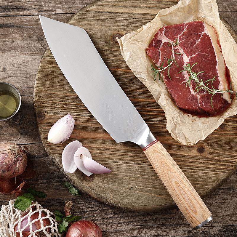 9pcs Japanese Knife Set Fish Slicing Cooking Santoku Knife High Carbon Steel Sashimi Sushi Multifunctional Chef Knife