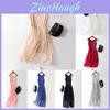 Elegant Women Summer Yarn Splicing Dress Sleeveless Boho Beach Sundress Casual Wear