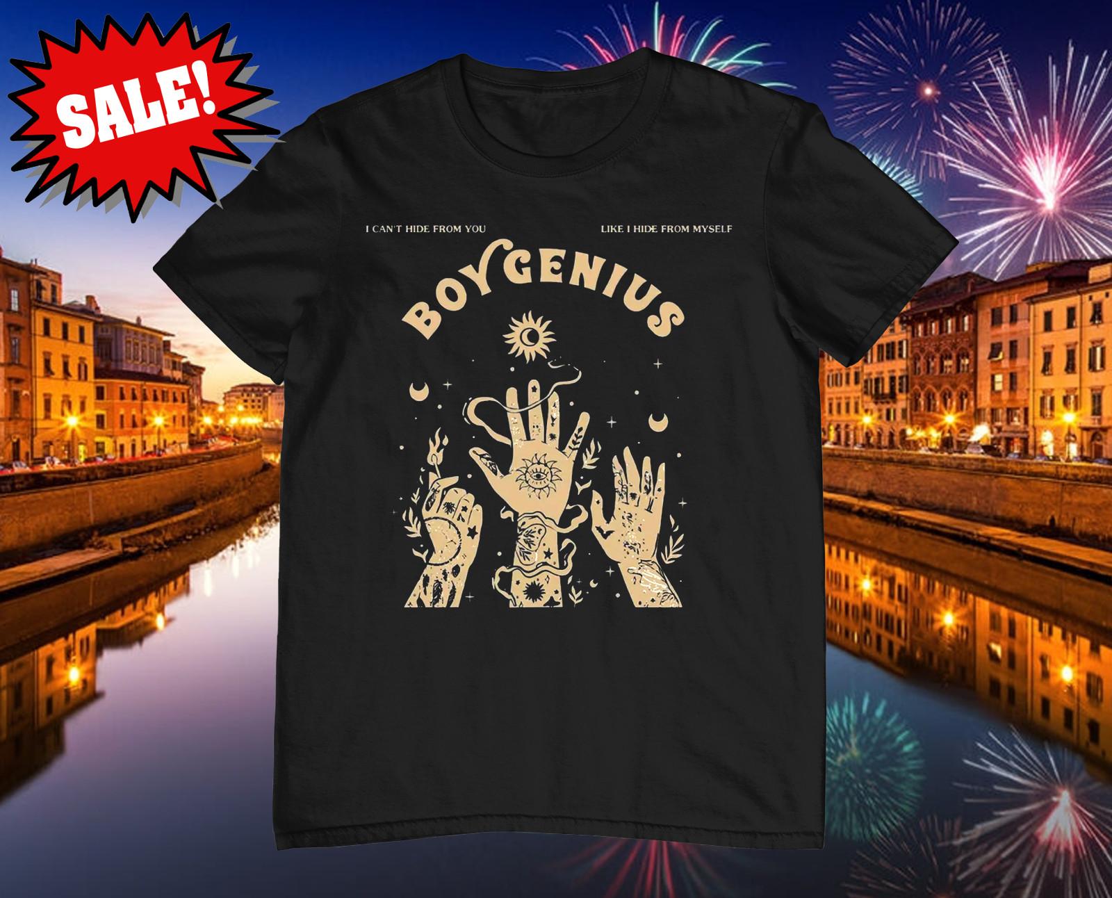 New Rare Boygenius Band Short Sleeve Cotton Black S-5XL Unisex T Shirt MC790 Unisex T-Shirt S