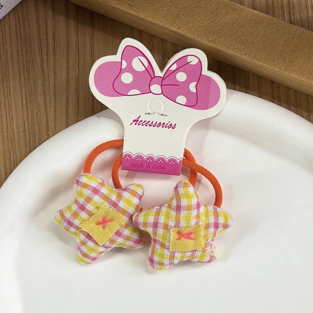 Children's Sweet Plaid Ethnic Hair Clip - Versatile Fabric Hairpin Accessory
