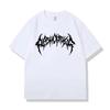 Women Hip Hop Goth Graphic Streetwear Tshirts Summer Print Harajuku Sleeve Top T-Shirt Harajuku Sleeve Casual Aesthetic Clothes