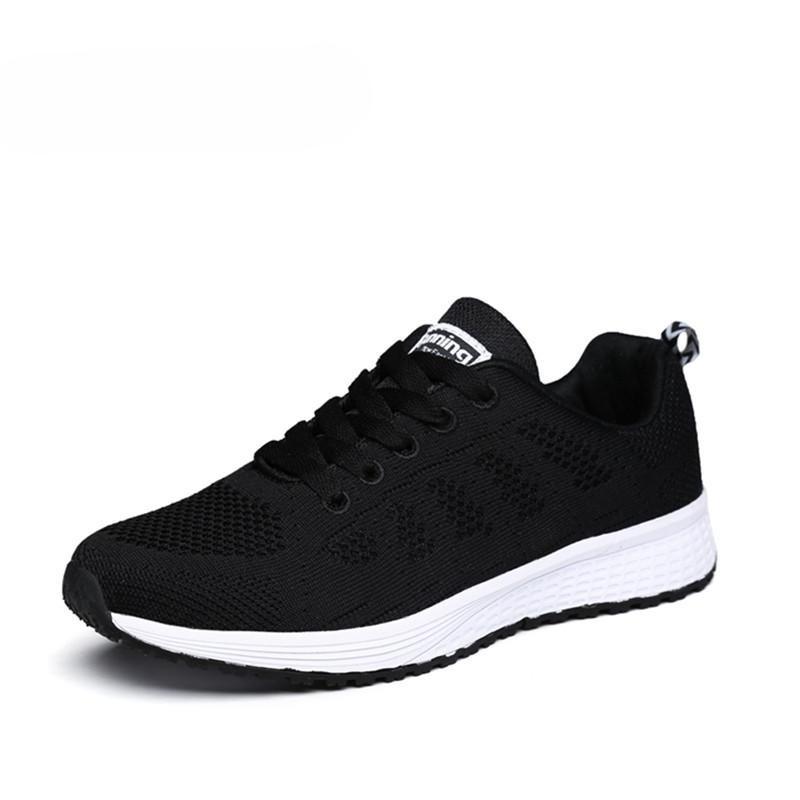 Unisex Women's Men's Fashion Casual Lightweight Breathable Soft Lace Up Sport Running Shoes