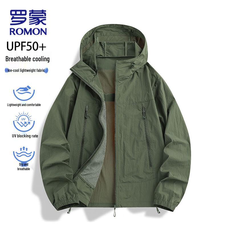 ROMON Men's Lightweight Ice Silk UV Protection Outdoor Sun Jacket