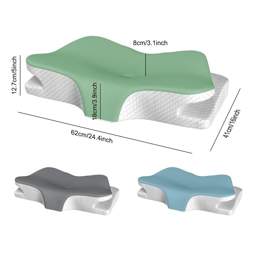 

Эргономичная подушка Эргономичная подушка для кровати Подушка для шеи и шейного отдела Эргономичная подушка для поддержки шеи Мягкая дышащая подушка для шеи и головы зелёный