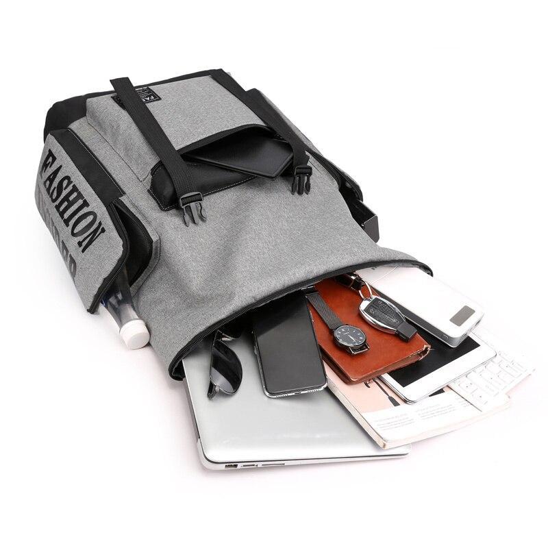Trendy High Capacity Men's Backpack Leisure Outdoor Travel Bag Computer Handbag Middle School Student College Schoolbags