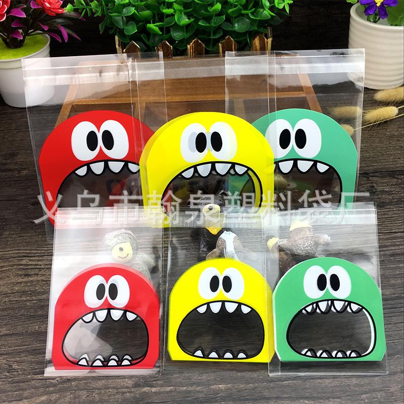 

Милые прозрачные пакеты для печенья и выпечки для выпечки и лунных пряников Yellow 7*7+3