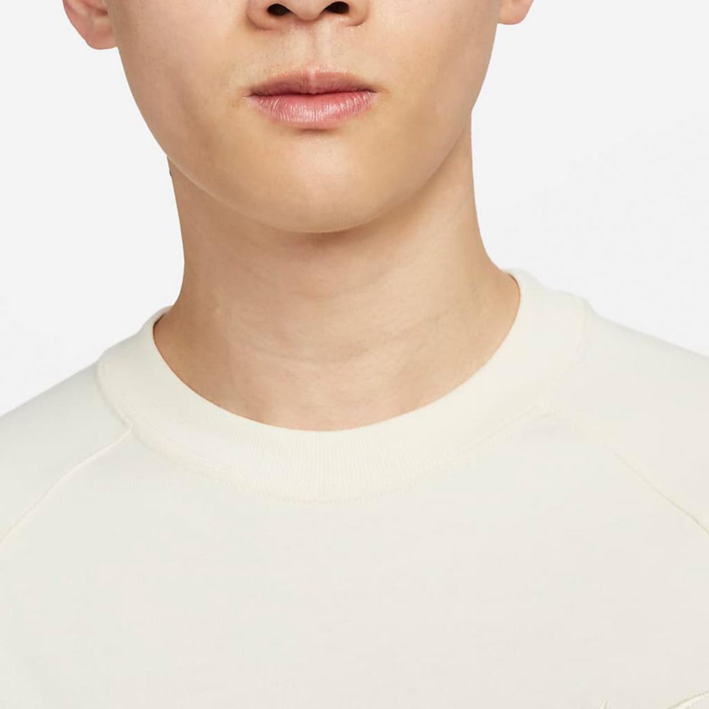 Nike Sportswear Swoosh Large Logo Print Casual Crew Neck T-Shirt Men Tops Coconut-Milk FB7872-113