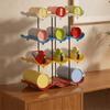 2/3/4 Layers Wavy Multi-layer Finishing Rack Anti-Fall Water Bottle Storage Rack  Pantry